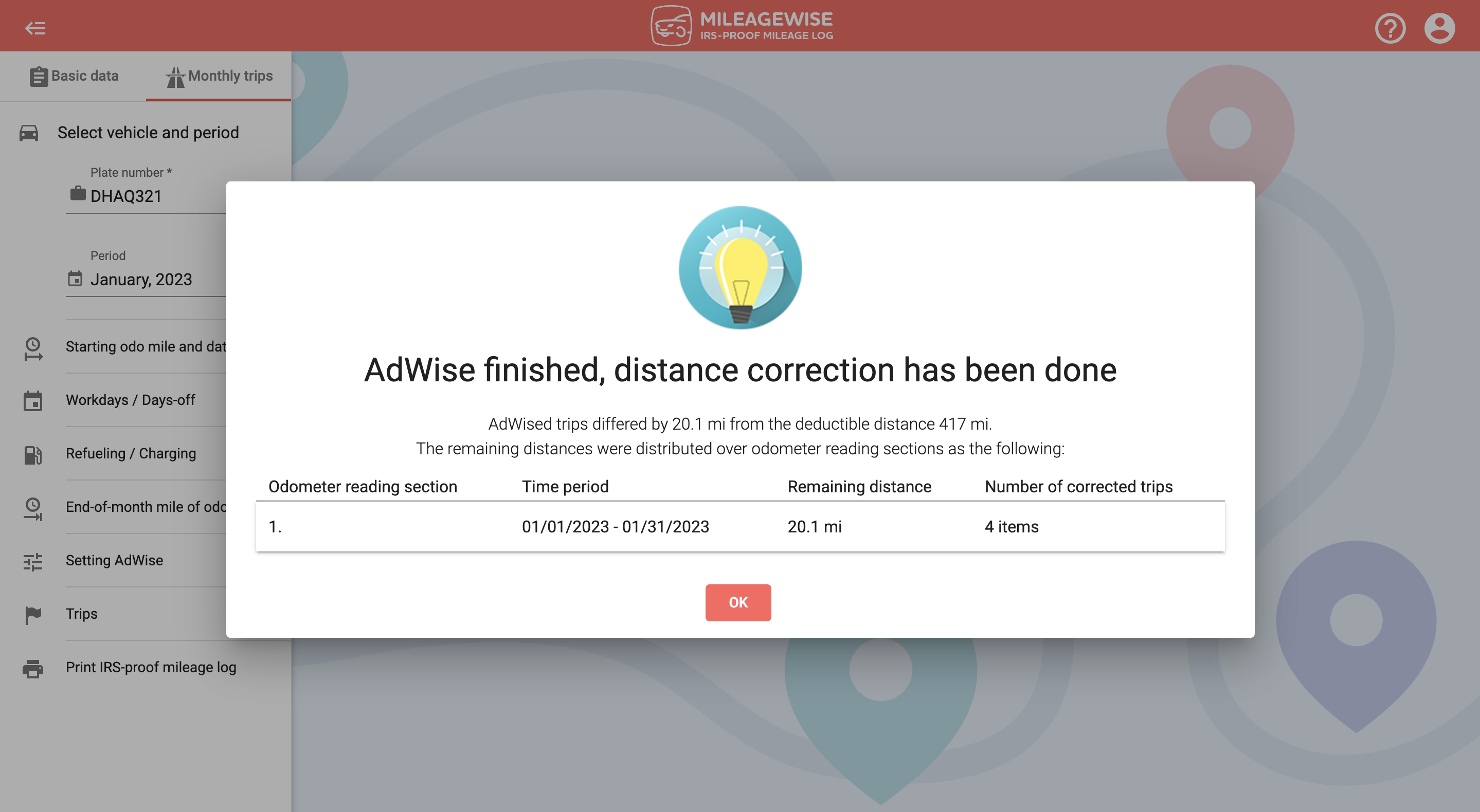 miles tracker ai wizard done