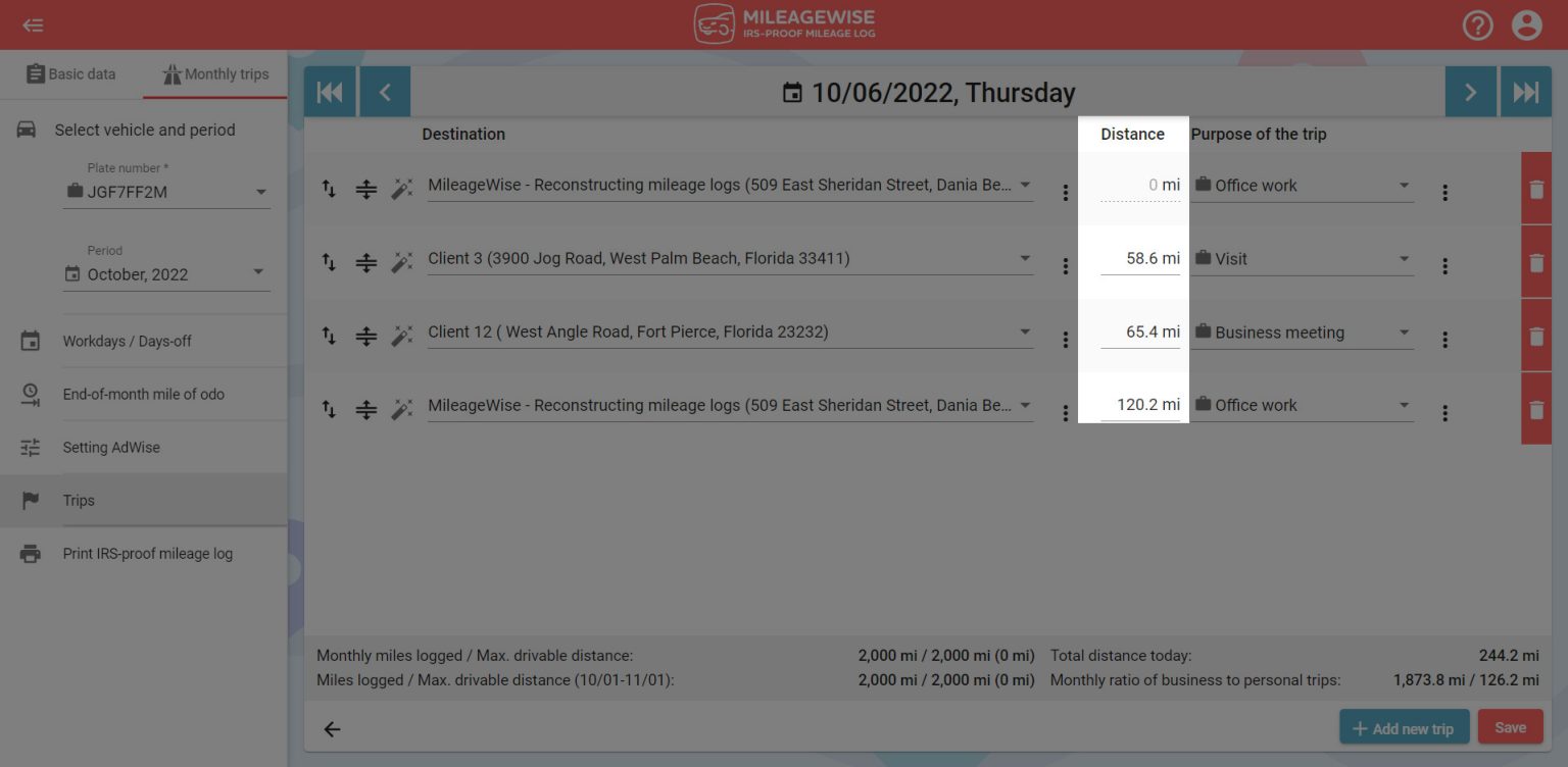 How does MileageWise calculate distances? MileageWise Help