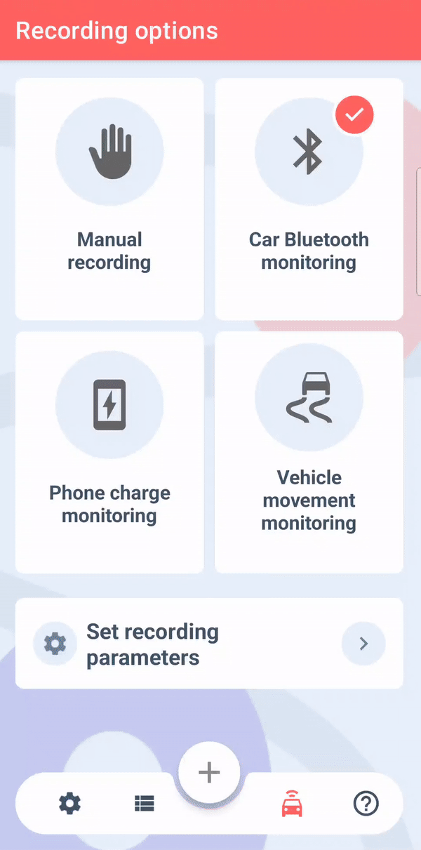 adding Bluetooth device for mileage tracking