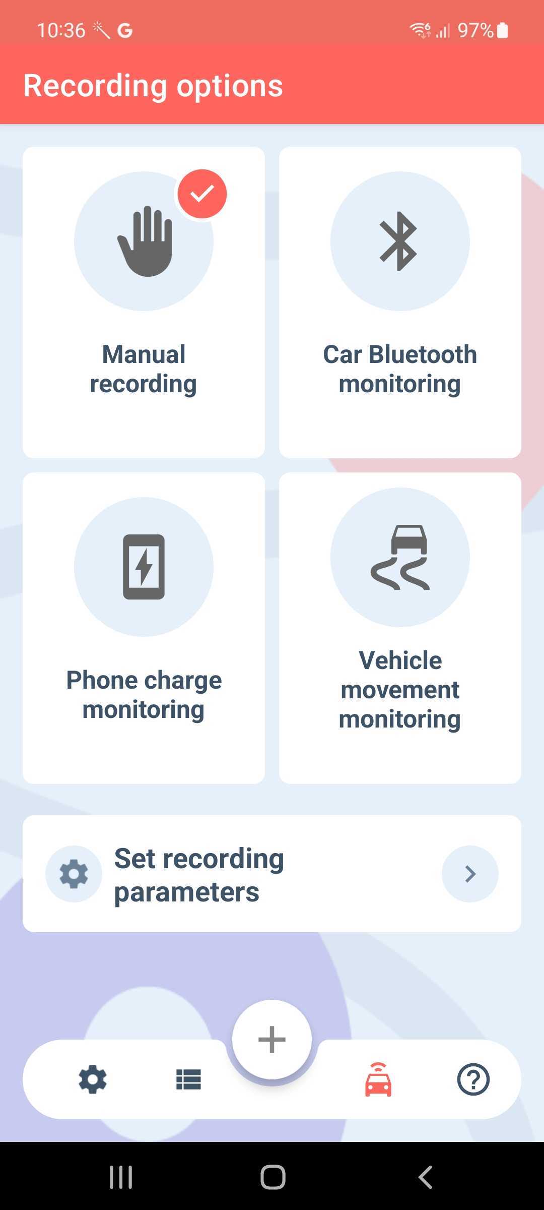 automatic tracking options