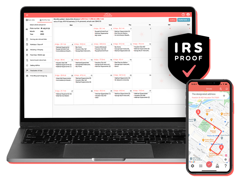 MileageWise mileage Log IRS-proof mileage log creator3