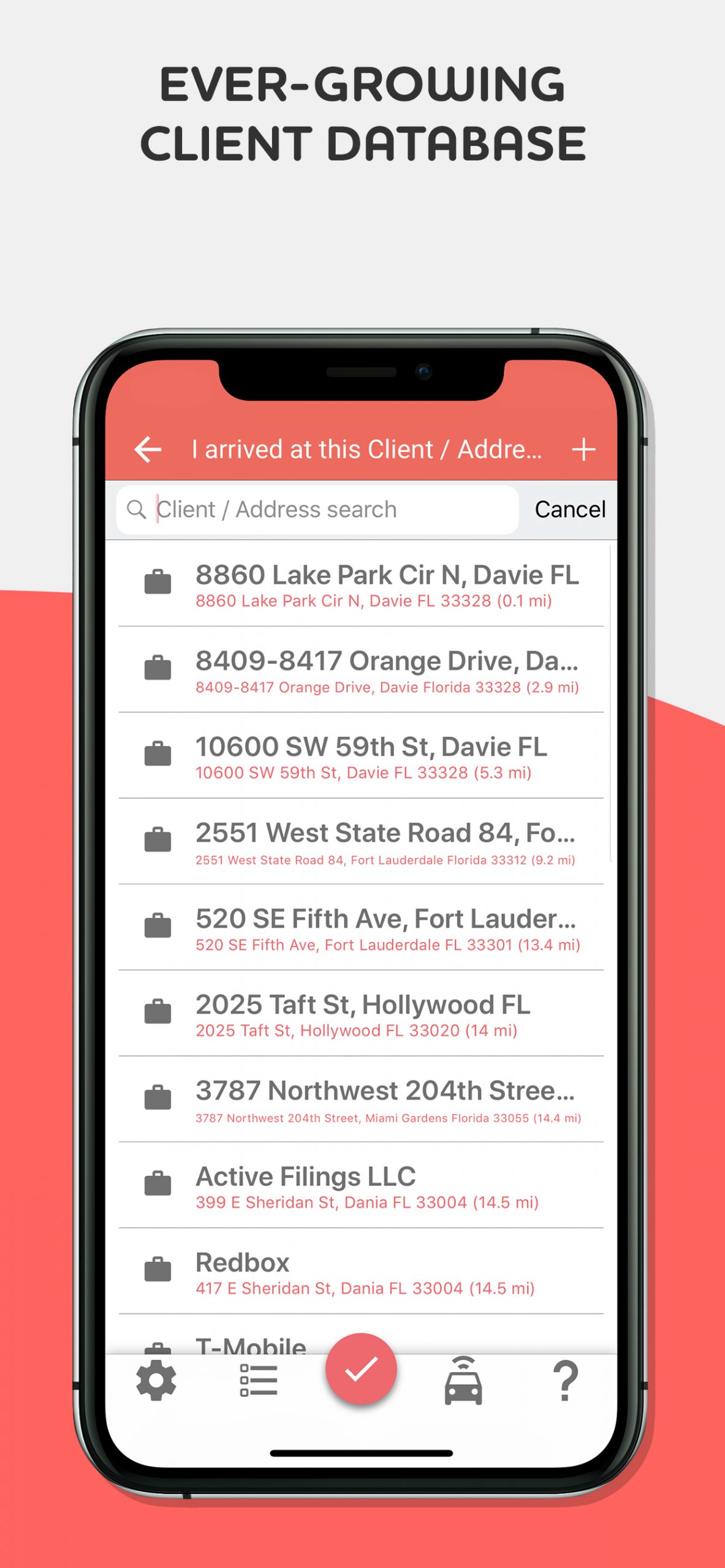 Ever-Growing Client Database