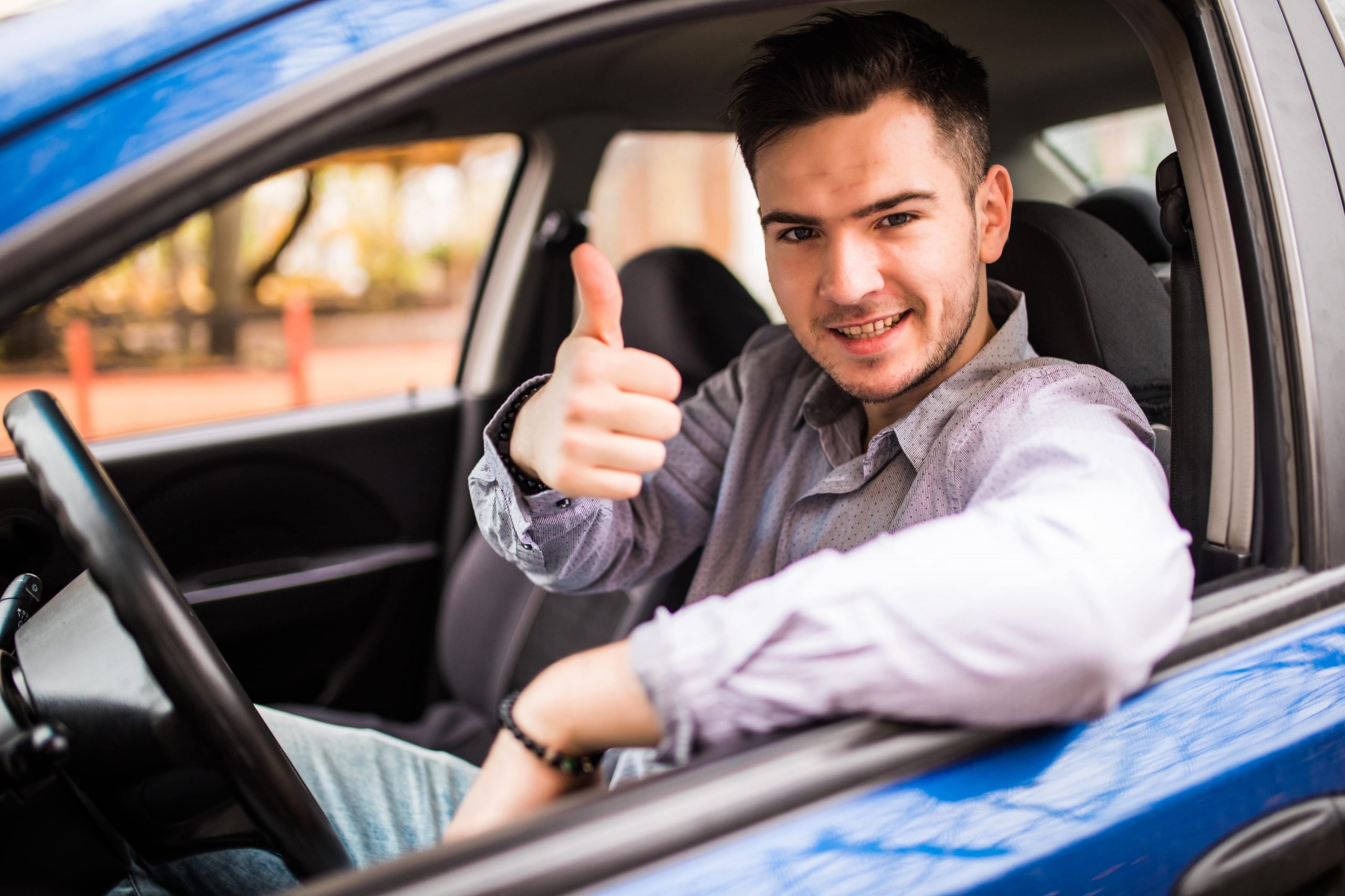 satisfied mileage tracking man