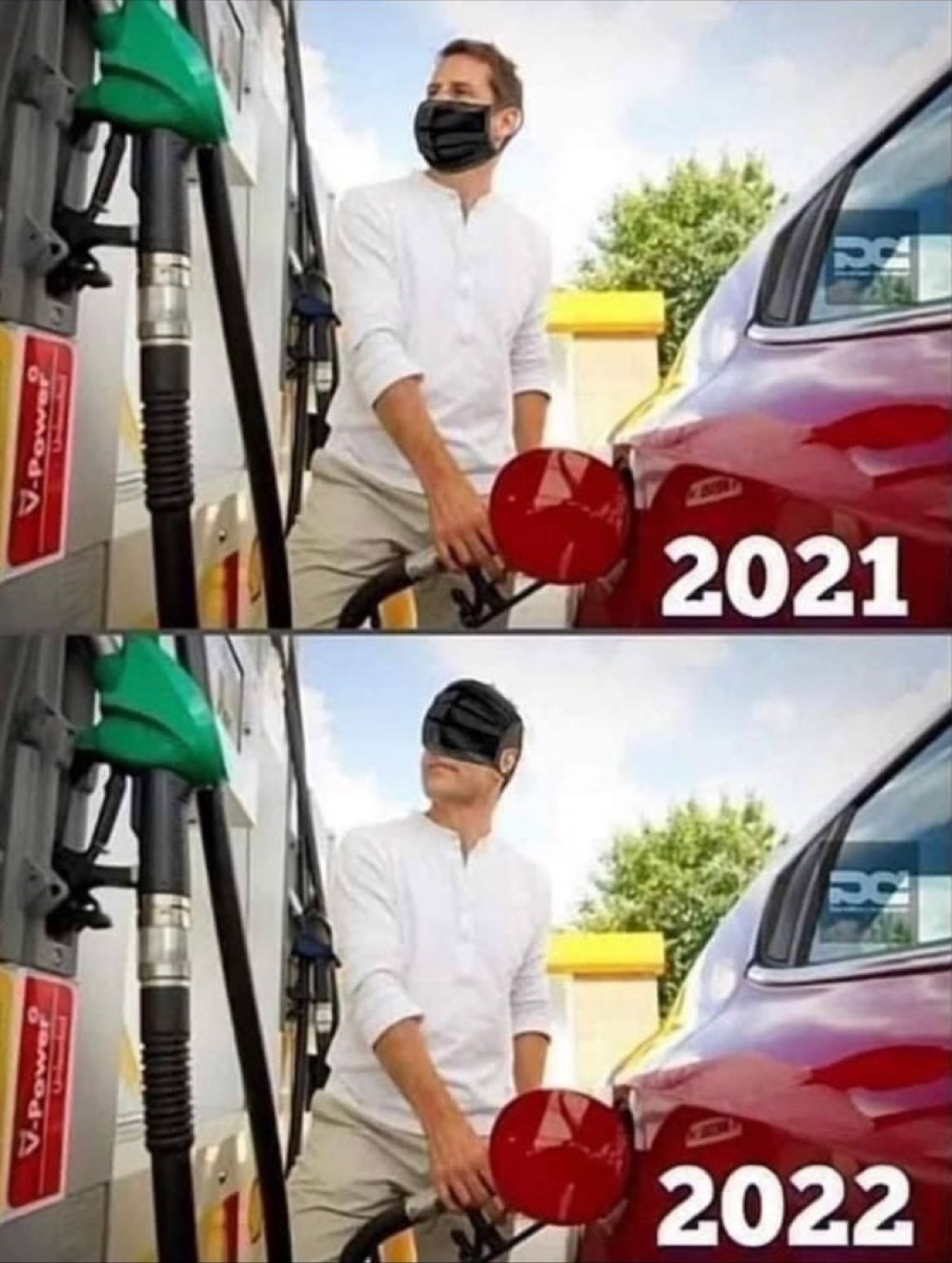 fuel prices 2021 vs 2022