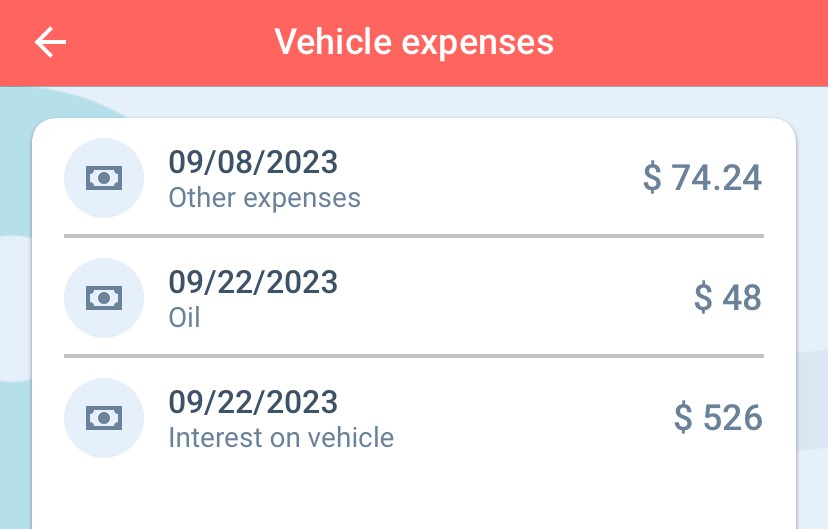 vehicle expenses