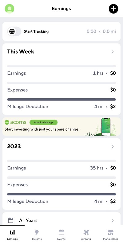 start tracking mileage in gridwise