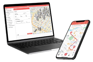 laptop and phone mileage tracker app