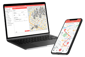 laptop and phone mileage tracker app