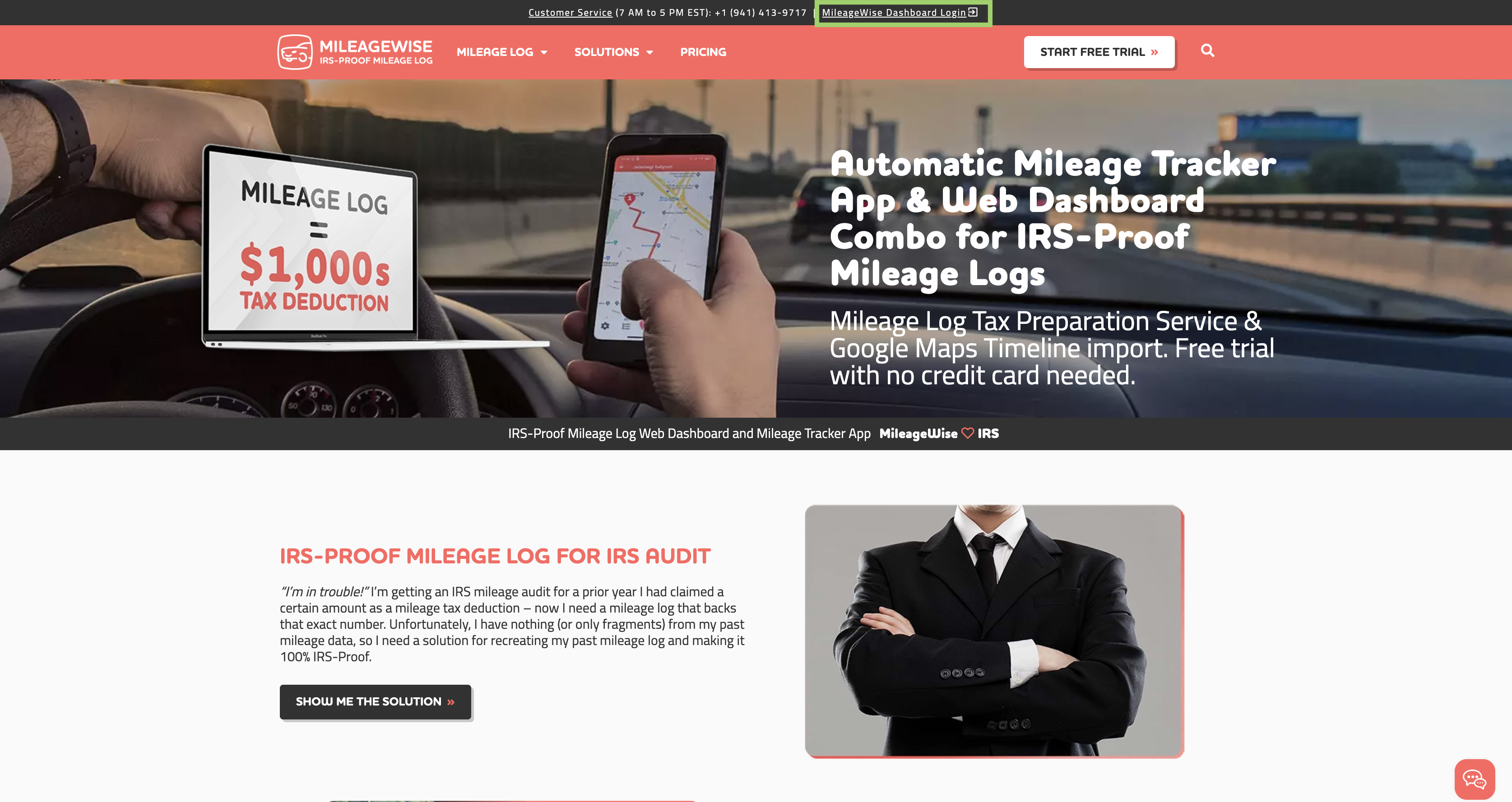 mileagewise webpage login