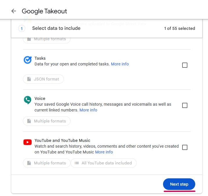 export google maps saved places step 4