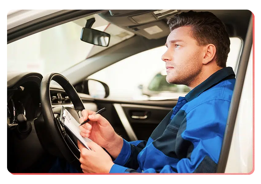 man guessing his miles instead of using an automatic mileage log creator