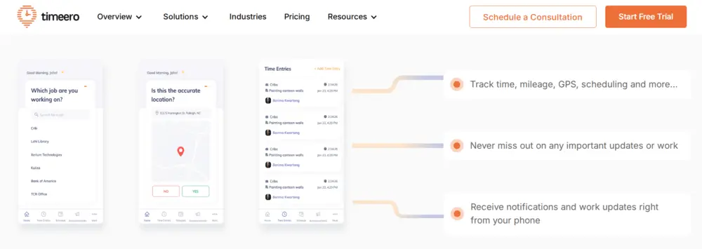 Timeero review app screenshots
