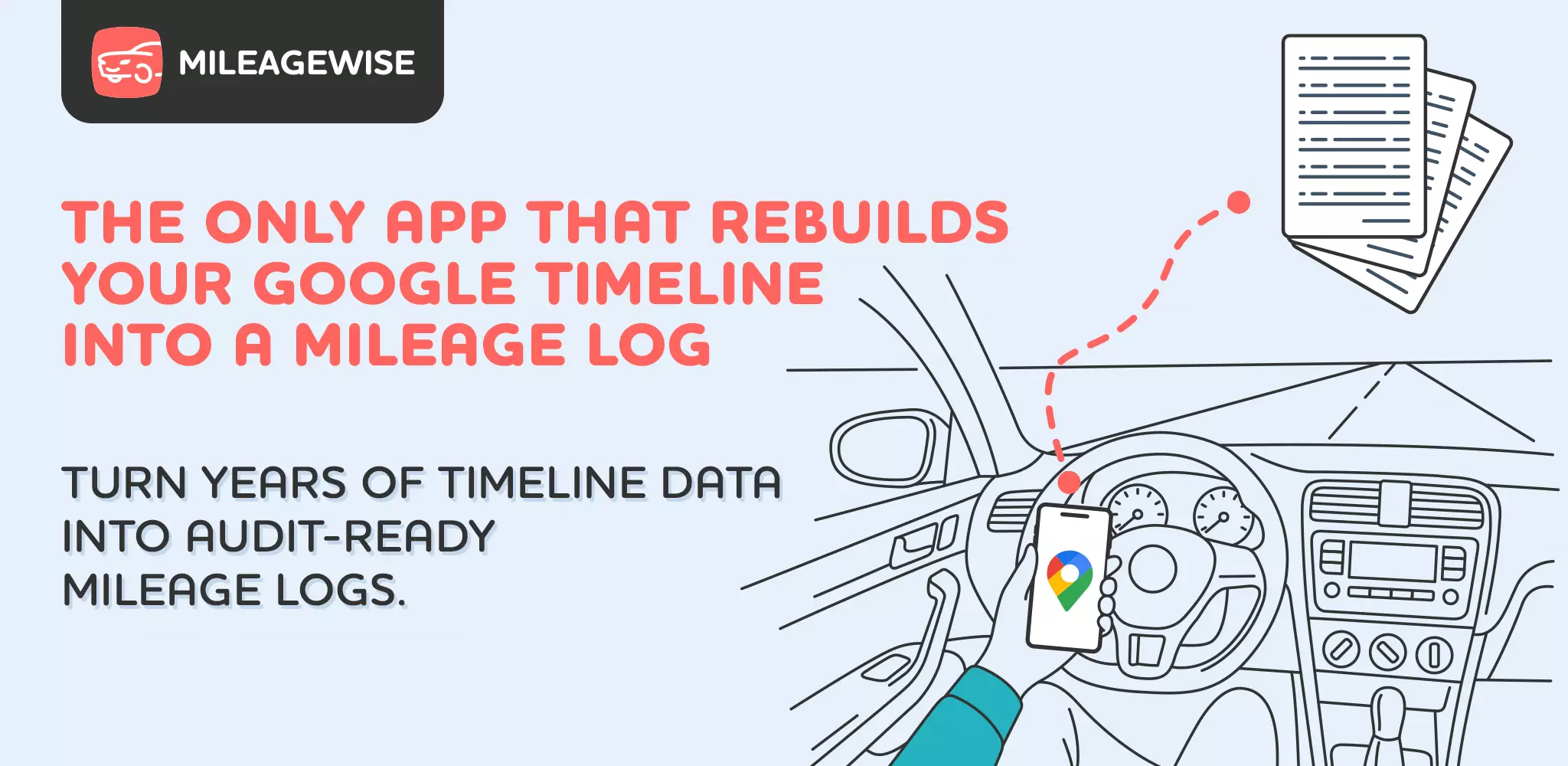 Google Timeline to Mileage Log app