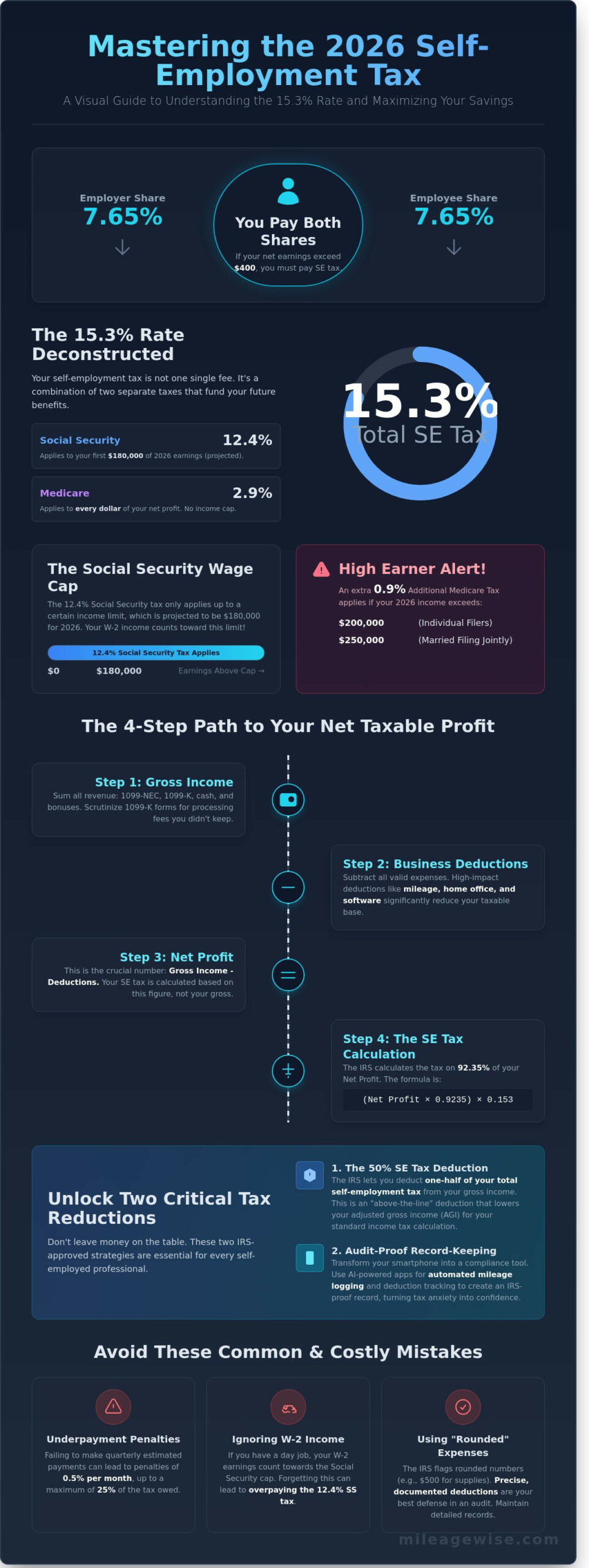 Self-Employment Tax Calculator Guide: Estimate and Lower Your 2026 Tax Bill
