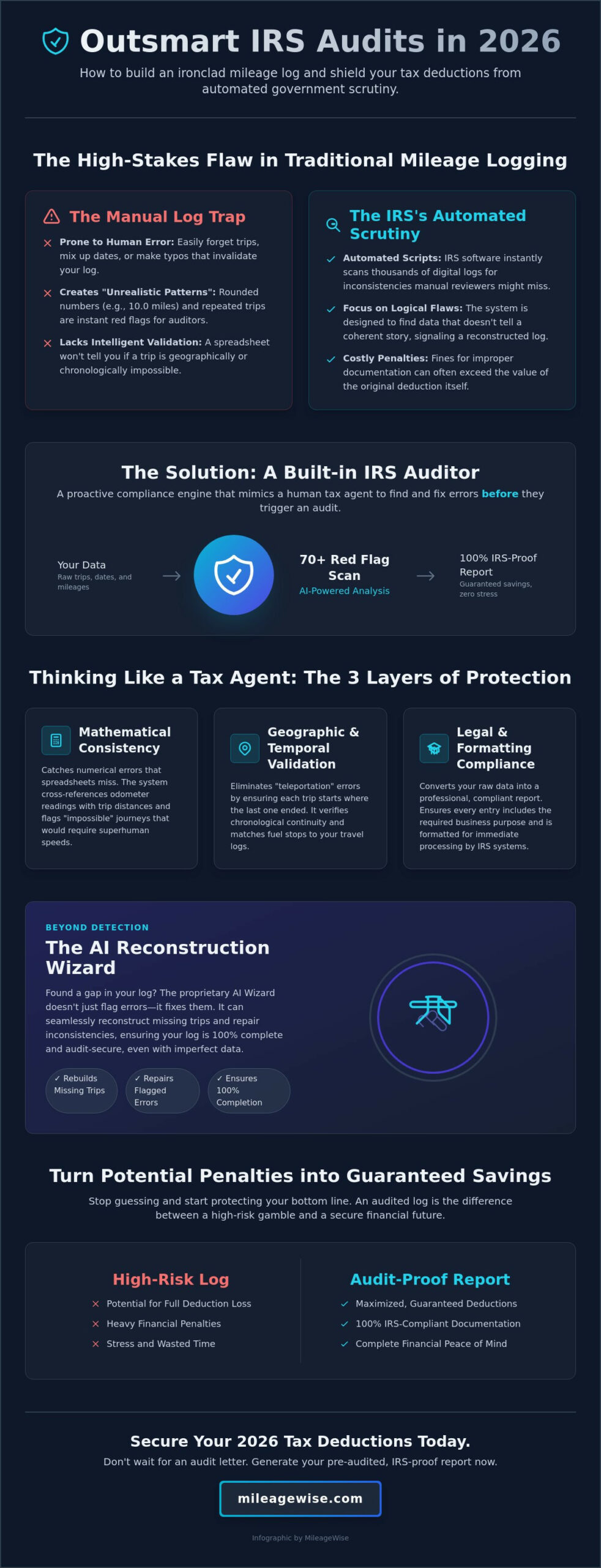 Built-in IRS Auditor: The Ultimate Shield for Your 2026 Mileage Logs