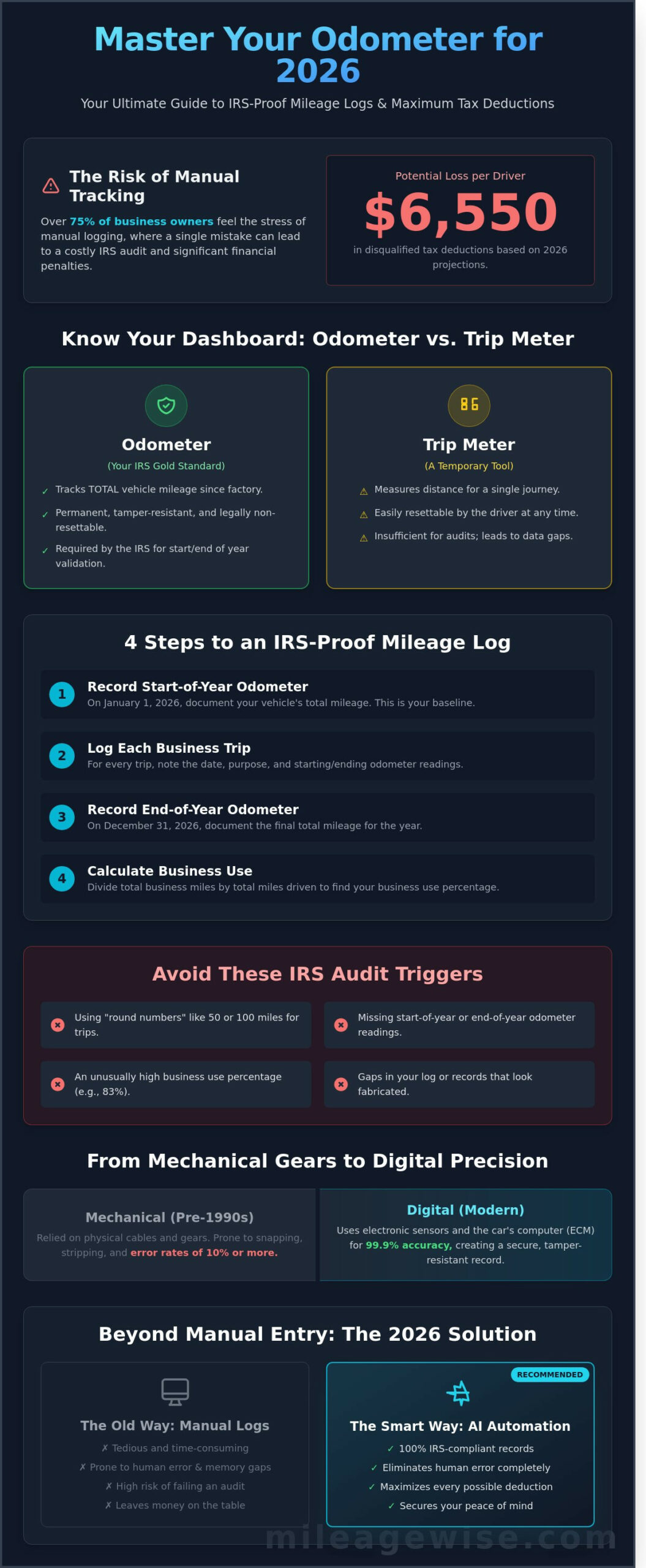 How to Read an Odometer for Tax Purposes: The 2026 Guide
