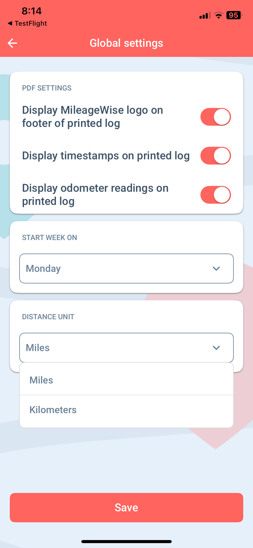 ios google timeline application settings
