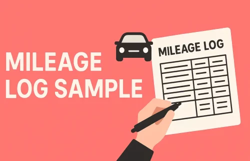 A mileage log sample gives you a general idea of how to keep a mileage log for taxes
