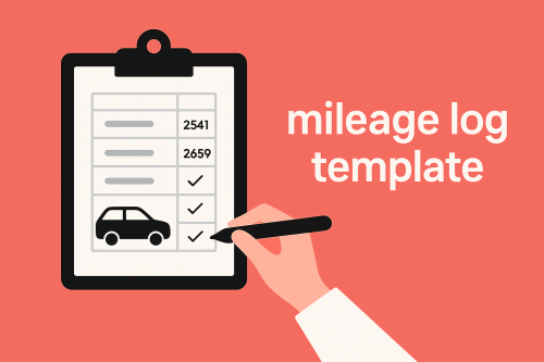 A mileage log template is a simple way to start tracking your miles