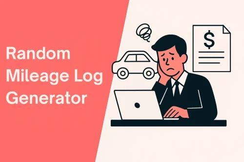 A Random Mileage Log Generator might cost your deductions