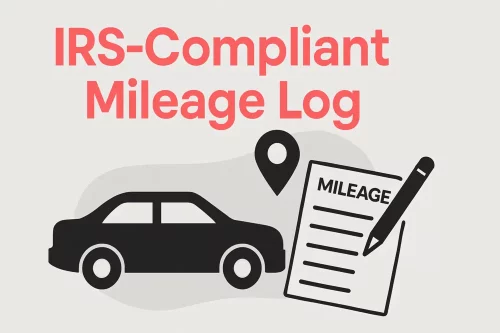 An IRS-compliant Mileage Log contains several details of each trip