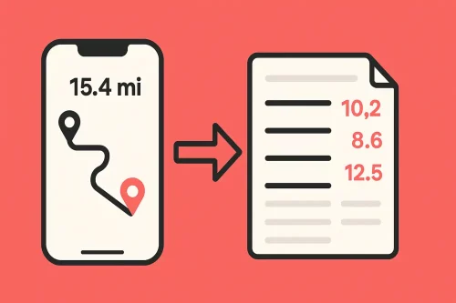 Convert your Google mileage history into mileage logs.