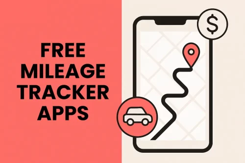 Free mileage tracker app illustration