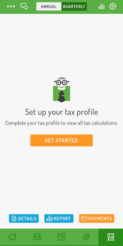 hurdlr review: the app lets users setup a full tax profile to be able to see all tax-related data in one place