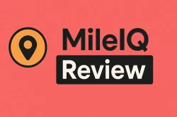 Logo and text MileIQ Review