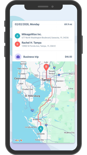 Mileage App with automatic tracking Mileage App with automatic tracking