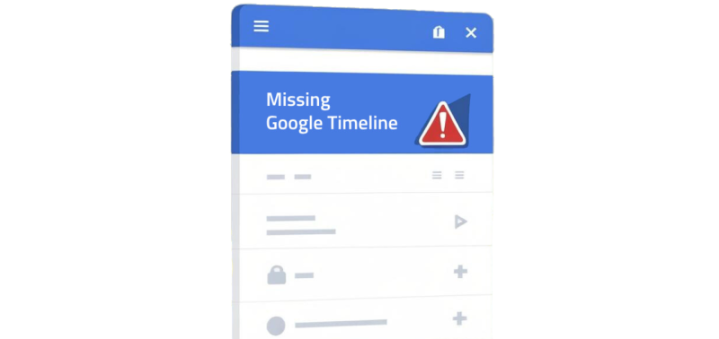 Missing Google Timeline