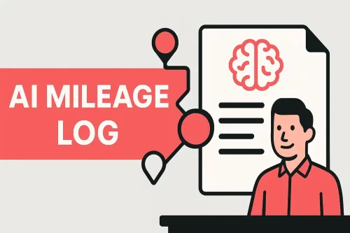 The AI Mileage Log recreates your missed trips