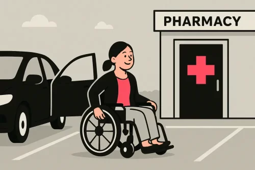Woman going to pharmacy might be eligible for medical mileage deduction