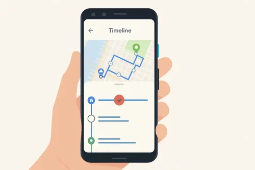 You can export Google Maps Timeline from your phone You can export Google Maps Timeline from your phone