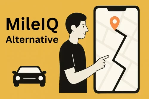 Young man considering a MileIQ alternative for tracking miles