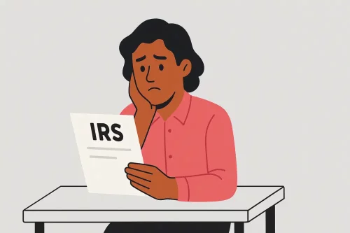 Young man received a letter to hand in a mileage log for an IRS Audit Young man received a letter to hand in a mileage log for an IRS Audit